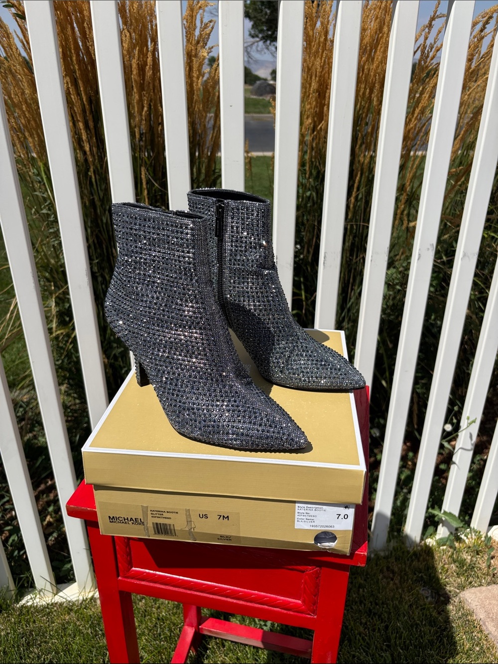 Michael Michael Kors Katerina Bootie glitter , Size 7 Worn Once